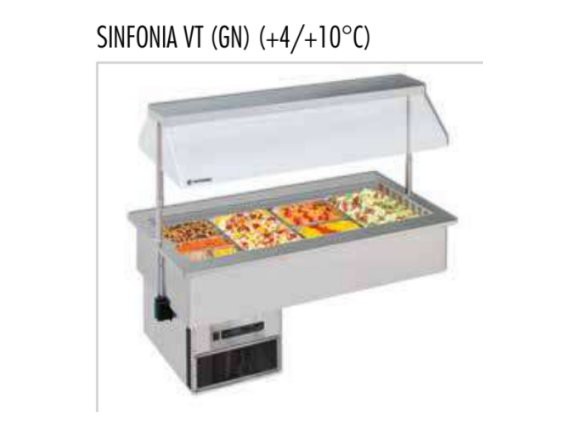Vetrina refrigerata Drop-in da incasso Sinfonia 3 VT GN